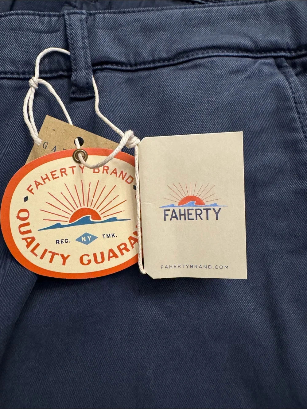 Faherty slate blue